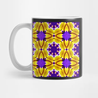 Royal Purple Violet Primrose With Gold Pattern 6 Mug